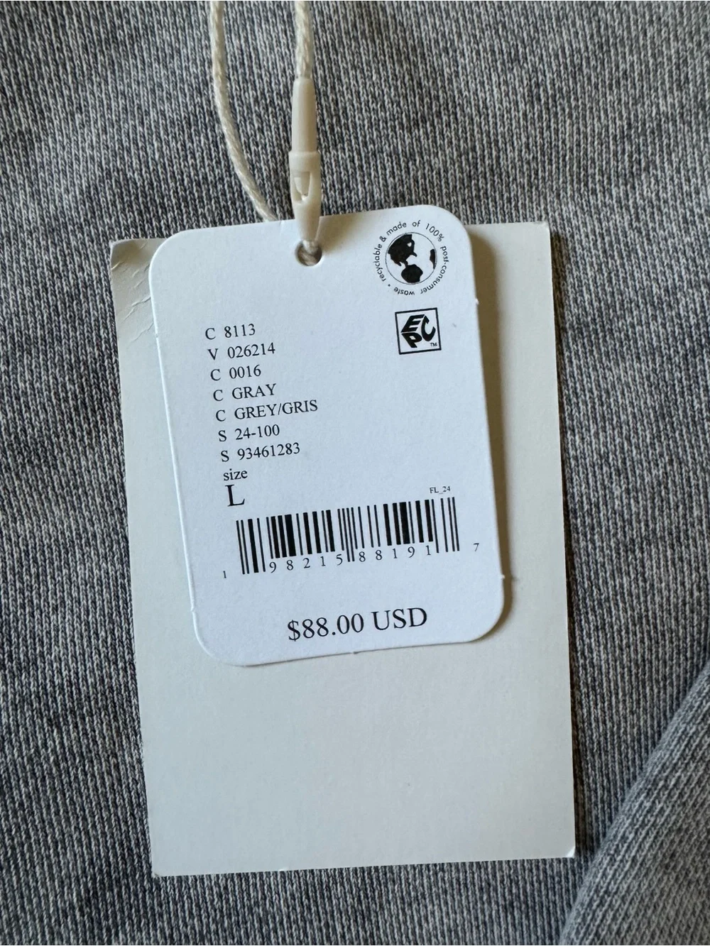Free People Falling Forward Grey Sweatshirt